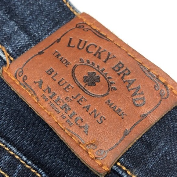 VINTAGE LUCKY BRAND JEANS CHARLIE SKINNY 10/30x30 ZIPPERS🍀 LUCKY YOU 🍀 - Picture 6 of 12